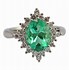 Image result for Emerald Diamond Platinum Ring