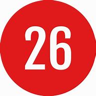 Image result for 26 Number Font PNG