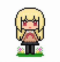 Image result for Cute Anime Girl Pixel