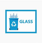 Image result for Glass Bin Sign Blue