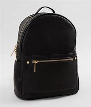 Image result for Faux Leather Pearl Studded Small Backpack Black