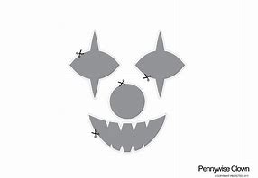 Image result for Clown Pumpkin Template