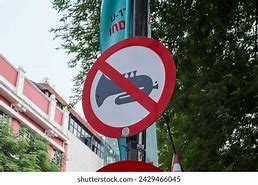 Image result for No Vehicle Horn Sign