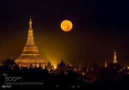 Image result for Shwedagon Pagoda Full Moon