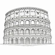 Image result for Colosseum Drawing Outline