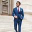 Image result for Slim Fit Blue Suit