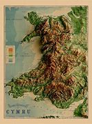 Image result for Topographical Map of Wales