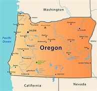 Image result for Oregon On United States Map