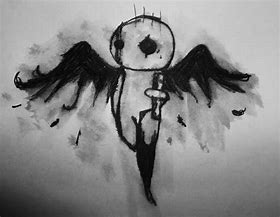 Image result for Gothic Emo Angel Drawing