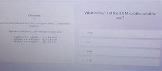 Image result for Citric Acid pH Scale