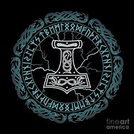 Image result for Nordic Runes Mjolnir