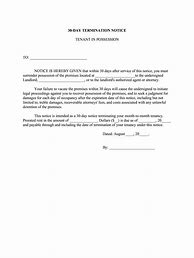 Image result for 30 Day Notice Letter