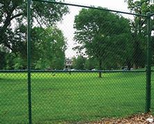 Image result for Green Coated Chain Link Fence