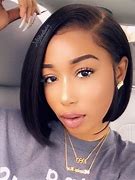 Image result for Blunt Bob with Human Hair Side Part