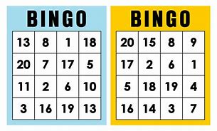 Image result for Personalized Number Bingo Cards