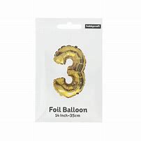 Image result for Number 3 Foil Balloon