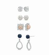 Image result for Single Pearl Earrings Zales