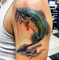 Image result for Bass Fishing Tattoo