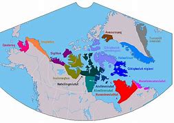 Image result for Inuit Languages across Canada Map