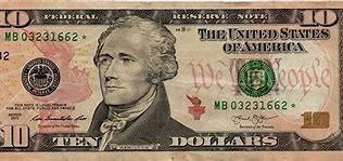 Image result for Vertical 10 Dollar Bill