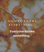 Image result for One Who Knows Everything