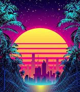 Image result for Retro Animated Sunset Background 4K