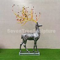 Image result for Life-Size Reindeer Statue Outdoors