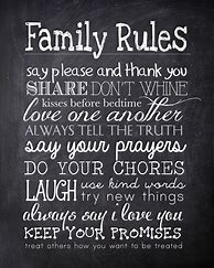 Image result for Family Rules Printable