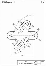 Image result for CAD Practice Drawings