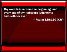 Image result for Psalm 119 160