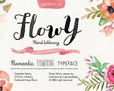 Image result for Flowy Cursive Font