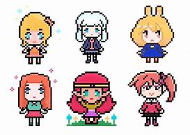 Image result for Cute Anime Girl Pixel