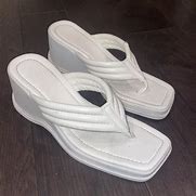 Image result for Black and White Platform Sandals