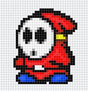 Image result for Super Mario Bros Shy Guy Pixel Art