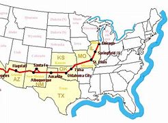 Image result for Route 66 Map