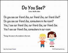 Image result for Preschool Name Songs