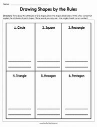 Image result for Drawing Basic Shapes Worksheets