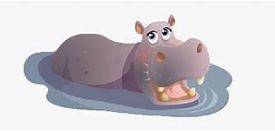 Image result for Cartoon Hippo Out of Water