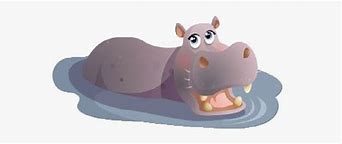 Image result for Cartoon Hippo Coming Out of Water