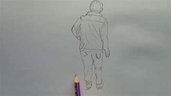 Image result for Person Walking Away Drawing