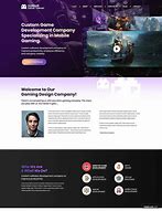 Image result for Gaming Studio Landing Page Template