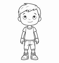 Image result for School Boy Outline