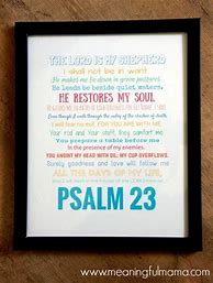 Image result for Printable Psalm 23