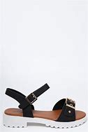 Image result for Black and White Platform Sandals