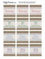 Image result for 70th Birthday Cupcake Toppers