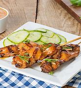 Image result for Chicken Skewers with Peanut Sauce