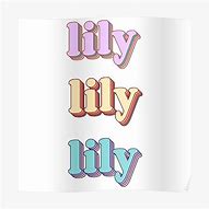 Image result for Lily Word Art