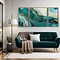 Image result for Extra Wide Canvas Teal Wall Art