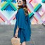 Image result for Fit and Flare Dress with Chiffon Cape