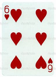 Image result for Six of Hearts Card